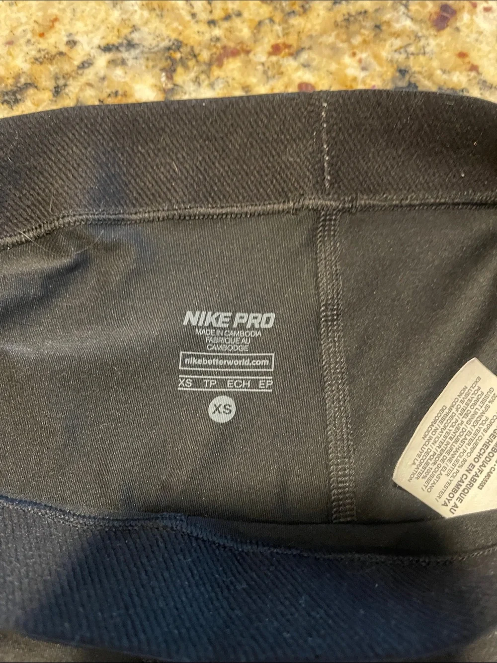 Nike Black Compression Shorts with Red Star Team Logo